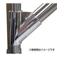 フジテックジャパン ワンタッチV型エルボ Φ25 ブラック DIY ジョイント パイプ金物 1100100015778 1個（直送品）