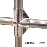 ワンタッチ三方エルボ Φ32規格 ブラック 10個入 ジョイント パイプ金物 1100100015964 1箱(10個入)（直送品）