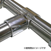 ワンタッチフリーエルボΦ32 No.10 クローム 20個入 ジョイント パイプ金物 1100100015974 1箱(20個入)（直送品）