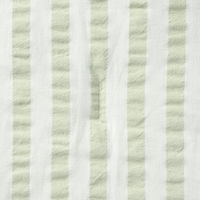 無印良品 綿 サッカー織 薄掛ふとん Ｓ １４０×１９０ｃｍ グリーンストライプ 良品計画