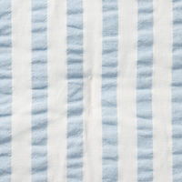 無印良品 綿 サッカー織 薄掛ふとん Ｓ １４０×１９０ｃｍ ブルーストライプ 良品計画