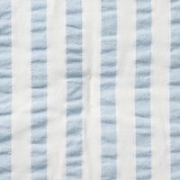 無印良品 綿 サッカー織 薄掛ふとん Ｄ １８０×２００ｃｍ ブルーストライプ 良品計画