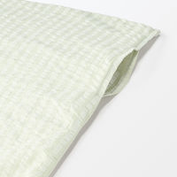 無印良品 綿 サッカー織 掛ふとんカバー Ｓ １５０×２１０ｃｍ用 グリーン 良品計画