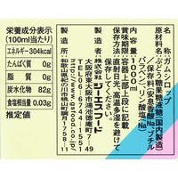 ジーエスフード GS Ｗガムシロップ 1L 1箱（12本入) 業務用