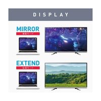 USBーHDMI/VGA ディスプレイアダプタ(2画面同時出力対応・Win/Mac両対応)ブラック色 AFF-HDA010-BK 1個（直送品）