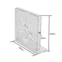 ビットストロング 監視・CCTVドームカメラ ABSマウントブラケット壁面用L型取り付け金具 透明 BS-KANKANA-GO50 1個（直送品）