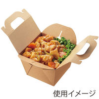 シモジマ 食品箱 NFネオクラフト キャリーフードBOX M 004248308 1セット(1袋(20個入)×6)（直送品）