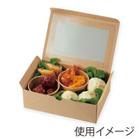 シモジマ 食品箱 NFネオクラフト 窓付BOX L 004248311 1セット(1袋(20個入)×10)（直送品）