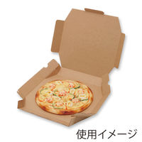 シモジマ 食品箱 NFネオクラフト ピザBOX 10インチ用 004248326 1セット(1袋(10個入)×10)（直送品）