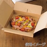 シモジマ 食品箱 NFネオクラフト キャリーピザBOX 9インチ用 004248328 1セット(1袋(10個入)×10)（直送品）
