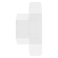 シモジマ 箱 ギフトボックス クリスタルBOX V 40×40×55 006850101 1セット(1袋(10枚入)×10)（直送品）