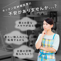 ディーエーピーネットワーク 調味料ラック マグネット スリム3段 可動棚付き monowa064 1個（直送品）