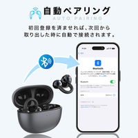 ディーエーピーネットワーク オープンイヤーイヤホン OWS 空気伝導 ワイヤレス monowa090-bk 1個（直送品）