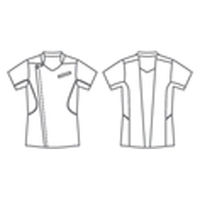 住商モンブラン ジャケット メンズ 半袖 白/ネイビー L MJ558-0109 1枚（直送品）