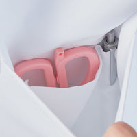 住商モンブラン スクラブ メンズ 半袖 白/ウォームブルー S MS854-0104 1枚（直送品）