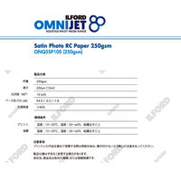 サテンフォトRCペーパー 厚手 250gsm A4 20枚 OMNIJET STUDIO Satin PP-bag 1セット(3箱)（直送品）