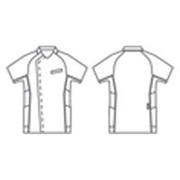 住商モンブラン スクラブ メンズ 半袖 ブルー/グレー L MS856-30 1枚（直送品）