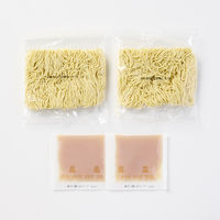 無印良品 生麺を熟成乾燥させたラーメン 煮干し鶏しお １人前×２セット 良品計画