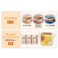 3種の玄米ごはん おかゆ おかず缶詰セット 7年保存 非常食セット 玄米 缶詰 保存食 防災食 惣菜 あったかフードボックス PEACEUP（直送品）