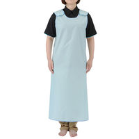 フットマーク 長持ちする入浴介護エプロン ブルー Mサイズ 403360 1枚