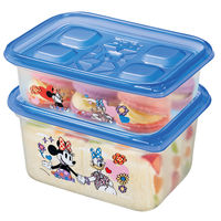 （数量限定）ジップロック コンテナー 食品保存容器 長方形 ディズニー 480ml＆820ml 各1個入 2個セット 旭化成
