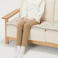 無印良品 綿洗いざらしシートクッション ロングタイプ ５０×１５０ｃｍ 生成ストライプ 良品計画