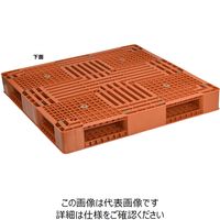 日本プラパレット パレット FM-1111 ブラウン 1P（直送品）