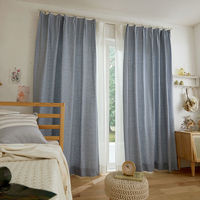 スミノエ コルネ セミオーダー カーテン ヘリングル 2300×1650mm ブルー １セット(2枚入)（直送品）