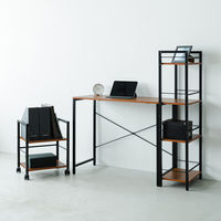 永井興産 ジャスティス インワゴン 幅400×奥行300×高さ505mm ブラウン JST-10-2 1セット(2台入)（直送品）