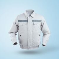 RABLISS ファン付き作業服 KO193 (Lサイズ) [バッテリー付属なし] ファン付 長袖 薄手 3段階風量調節 熱中症対策（直送品）