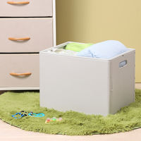 伊藤忠リーテイルリンク 折り畳み収納ボックスホワイト HE003 1個