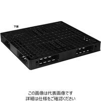 日本プラパレット 輸出梱包用パレット EXM-1111 ブラツク 1P（直送品）