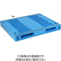 日本プラパレット 冷凍冷蔵用パレット AZTR-1210-1FFWE ブル- 1P（直送品）
