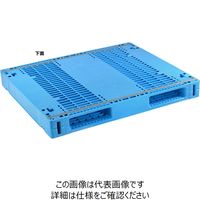 日本プラパレット 冷凍冷蔵用パレット AZTR-1210-2FFWE ブル- 1P（直送品）