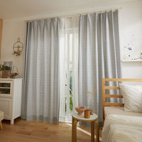 スミノエ コルネ セミオーダー カーテン グレンティ 1800×1900mm ブルーグレー １セット(2枚入)（直送品）