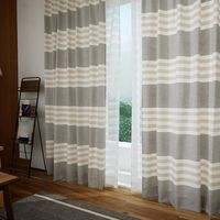 スミノエ コルネ セミオーダー カーテン アルディ 1100×2050mm ブラウン １セット(2枚入)（直送品）