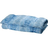 ファミリー・ライフ 防ダニ・抗菌防臭加工 ほこりの出にくい お買得組布団 シングル8点セット ブルー系 0399820 1個