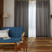 スミノエ コルネ セミオーダー カーテン ドゥニーム 2100×2250mm グレー １セット(2枚入)（直送品）