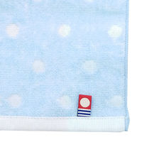 林 ハンドタオル　日本製(今治)　ガーゼパステルムーン　10枚セット　ブルー(青) WK209601 1セット(10枚入)（直送品）