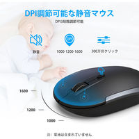 キーボード+マウスセット ワイヤレス（2.4G） 静音 超薄型 JIS配列 IC-BK23Comboグレーブラック iClever