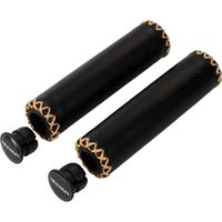 RIDEA Leather Grips ブラック HGLE2 1ペア（直送品）
