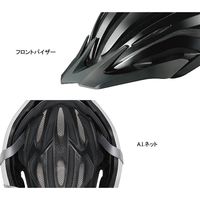 オージーケーカブト レッツア・2 マットブラック（M/L） REZZA-2 1個（直送品）