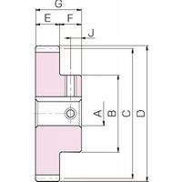 小原歯車工業 平歯車 SS [Jシリーズ] SS8ー28J100 1個（直送品）