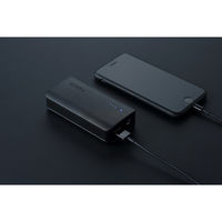 アイリスオーヤマ モバイルバッテリー 充電器 6700mAh IPB-A671-B ブラック 1台（直送品）