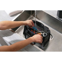 アイリスオーヤマ メッシュツールバッグ ボックスタイプ TLB-B27 ブラック 1個（直送品）