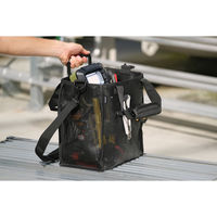 アイリスオーヤマ メッシュツールバッグ ボックスタイプ TLB-B27D ブラック 1個（直送品）