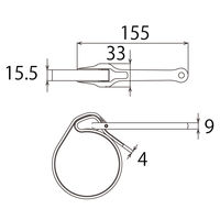 トップ工業 ゴムベルトレンチ GBW-150 1丁（直送品）