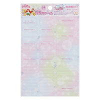 サンスター文具 いつでもなまえシール/DC ディズニープリンセス 2142429B 1セット(1枚×10)（直送品）