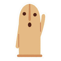 ライオン事務器 ライオン はにさっく ステッカーセット HA-236 25986 1セット(1パック×10)（直送品）