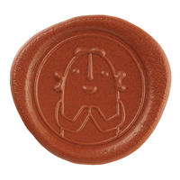 ライオン事務器 ライオン はにさっく 封ろう風シール HA-233 25983 1セット(1枚×10)（直送品）